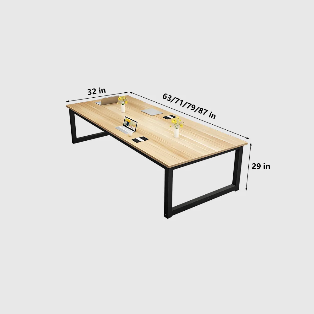 Solid Wood Rectangular Conference Table - Maoters - image 7
