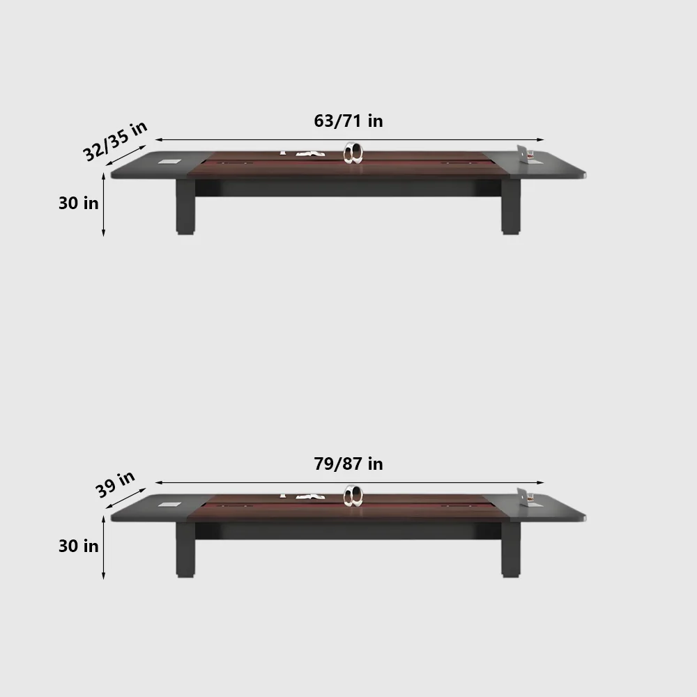 Sturdy Large Rectangular Conference Table - image 7