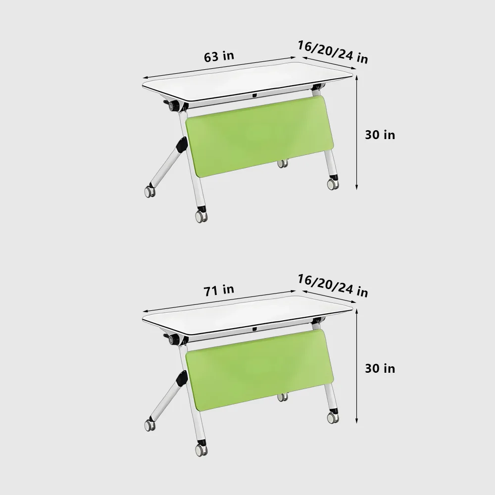 Modern Circular Conference Table Long Table Folding Table - image 7
