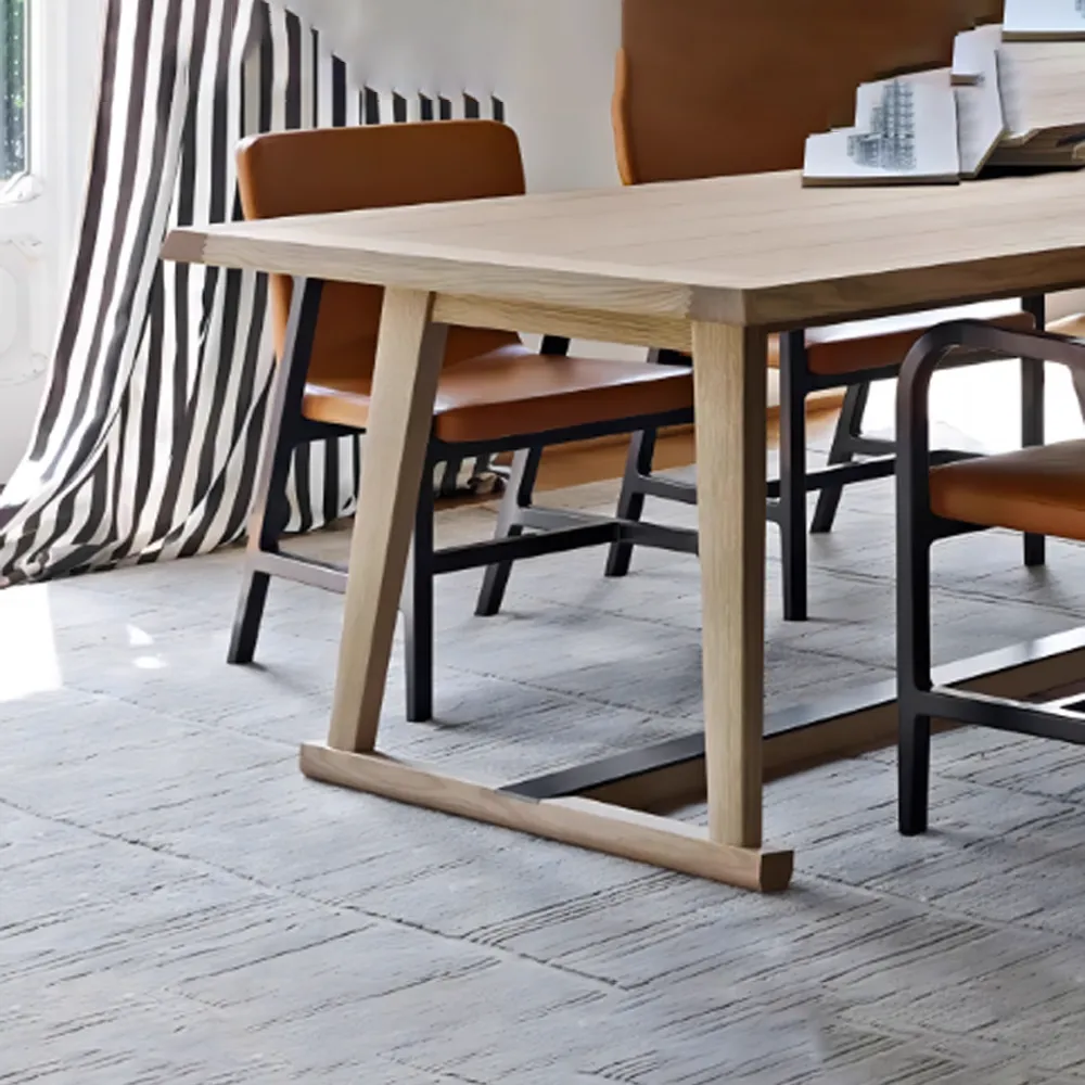 Simple All Solid Wood Long Desk for Office - image 4