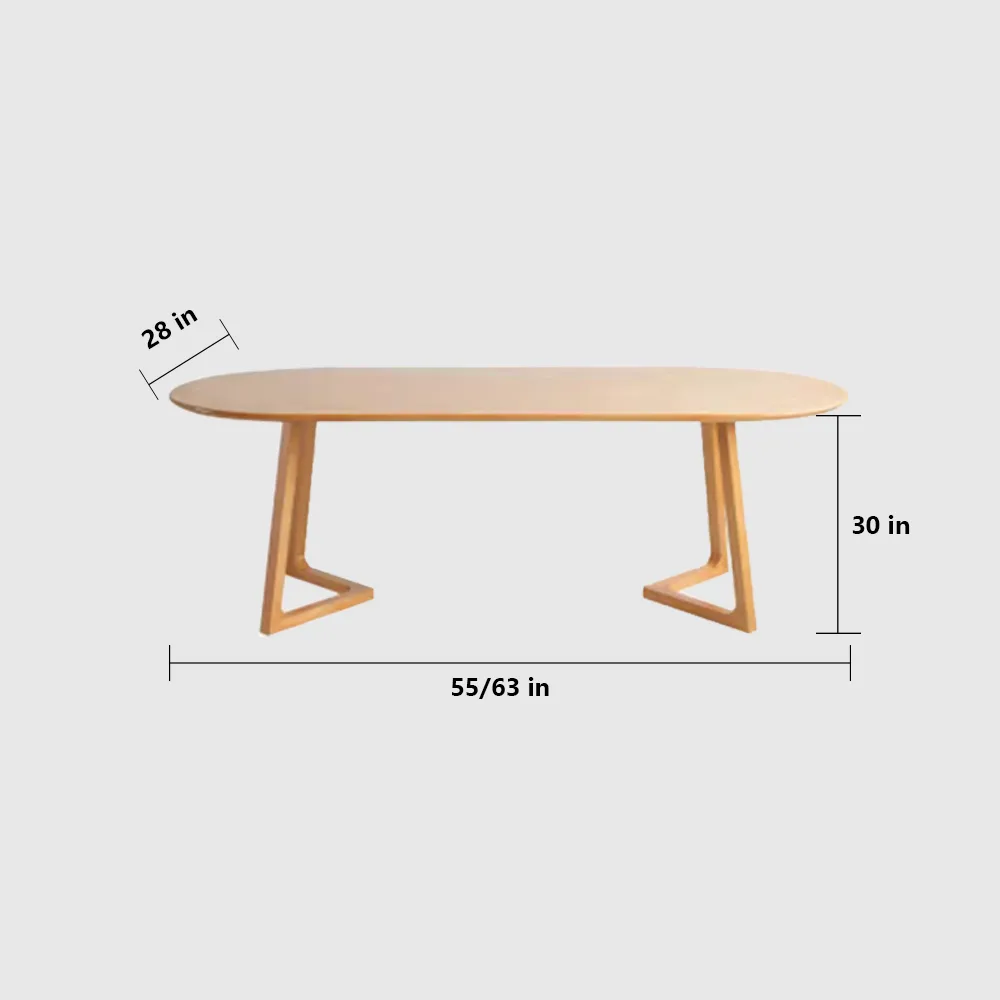 Oval Small Home Log Conference Table - Maoters - image 8