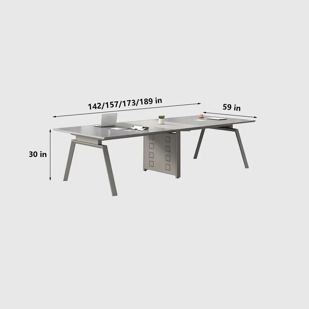 Slanted Edge Lacquered Conference Table - image 10
