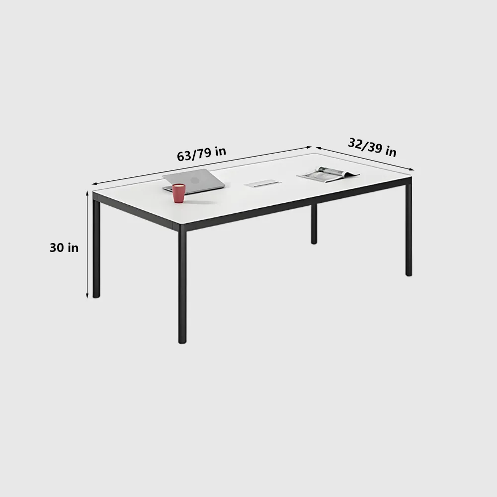 Rectangular Conference Table Wrapped In Aluminum - image 8