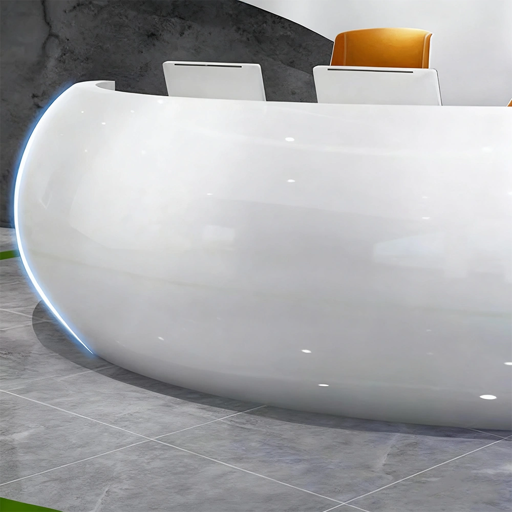 Baked Semicircular Arc Front Desk - image 4