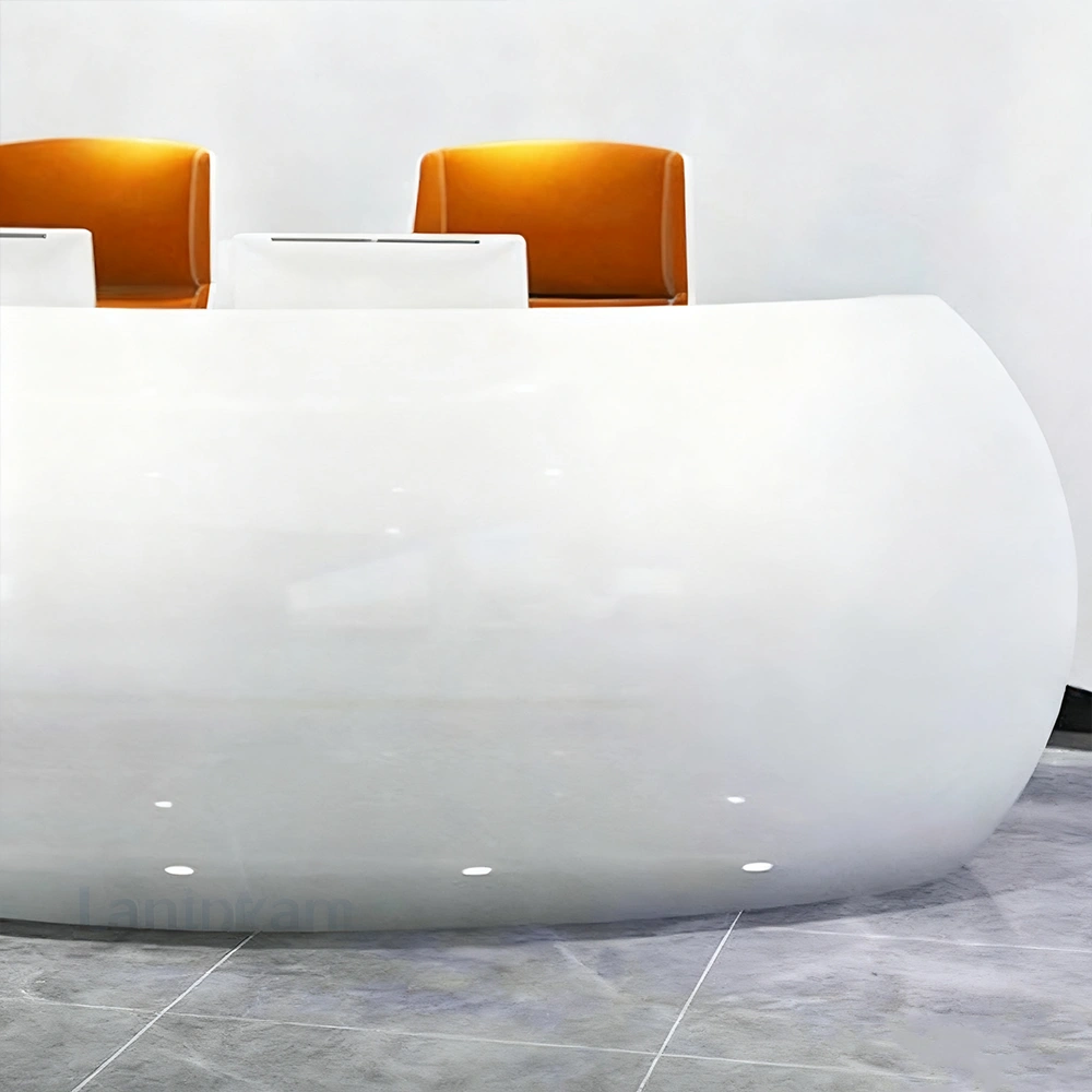 Baked Semicircular Arc Front Desk - image 5