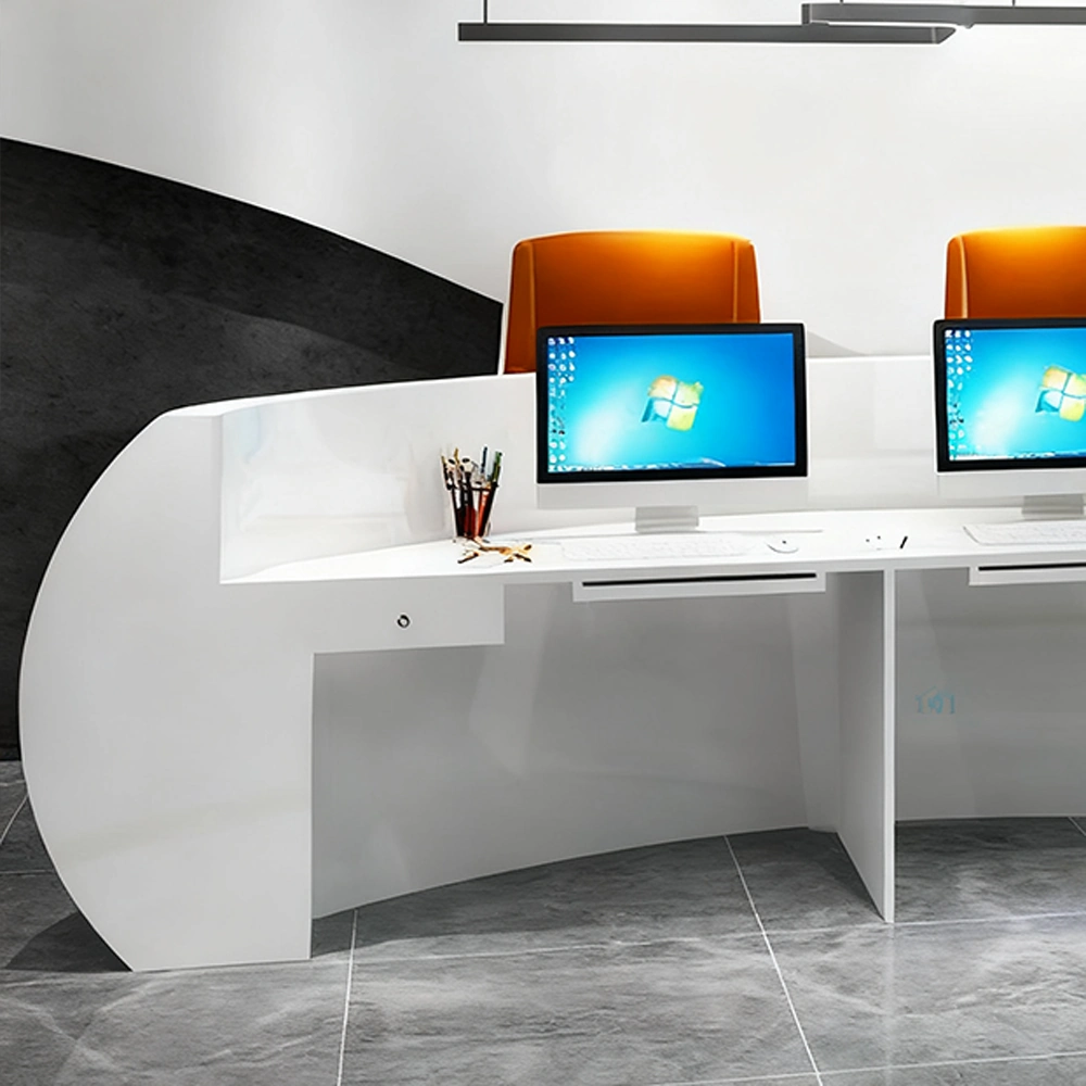 Baked Semicircular Arc Front Desk - image 6