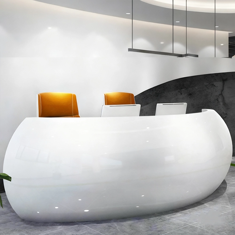 Baked Semicircular Arc Front Desk - image 2