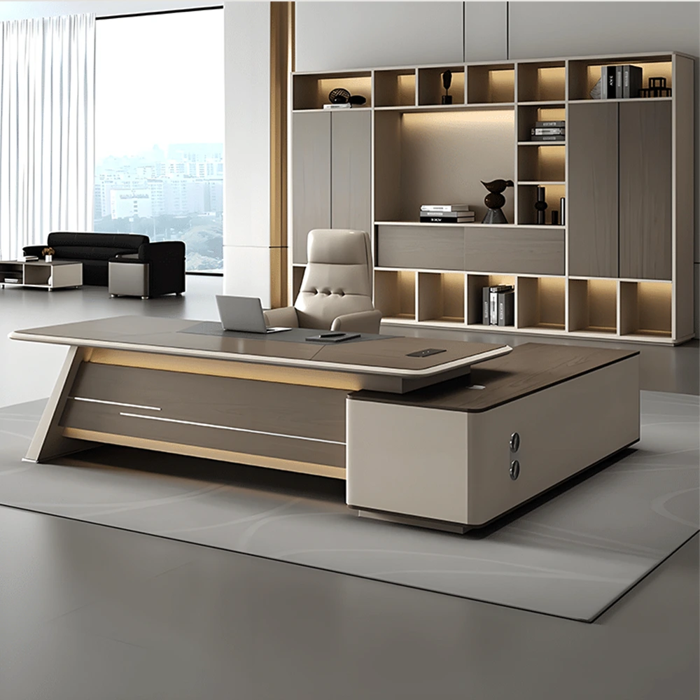Minimalist Executive Desk with Storage - image 12