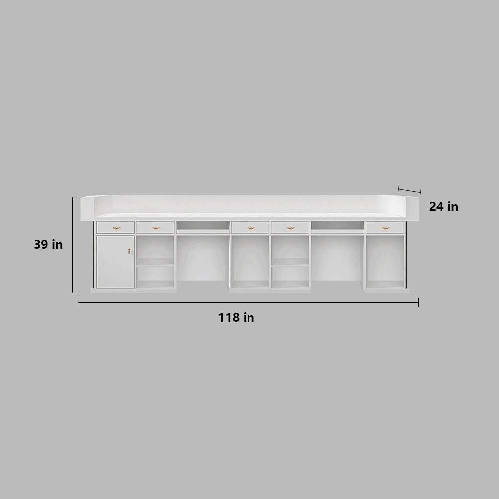 Chic Minimalist Reception Desk - Maoters - image 26