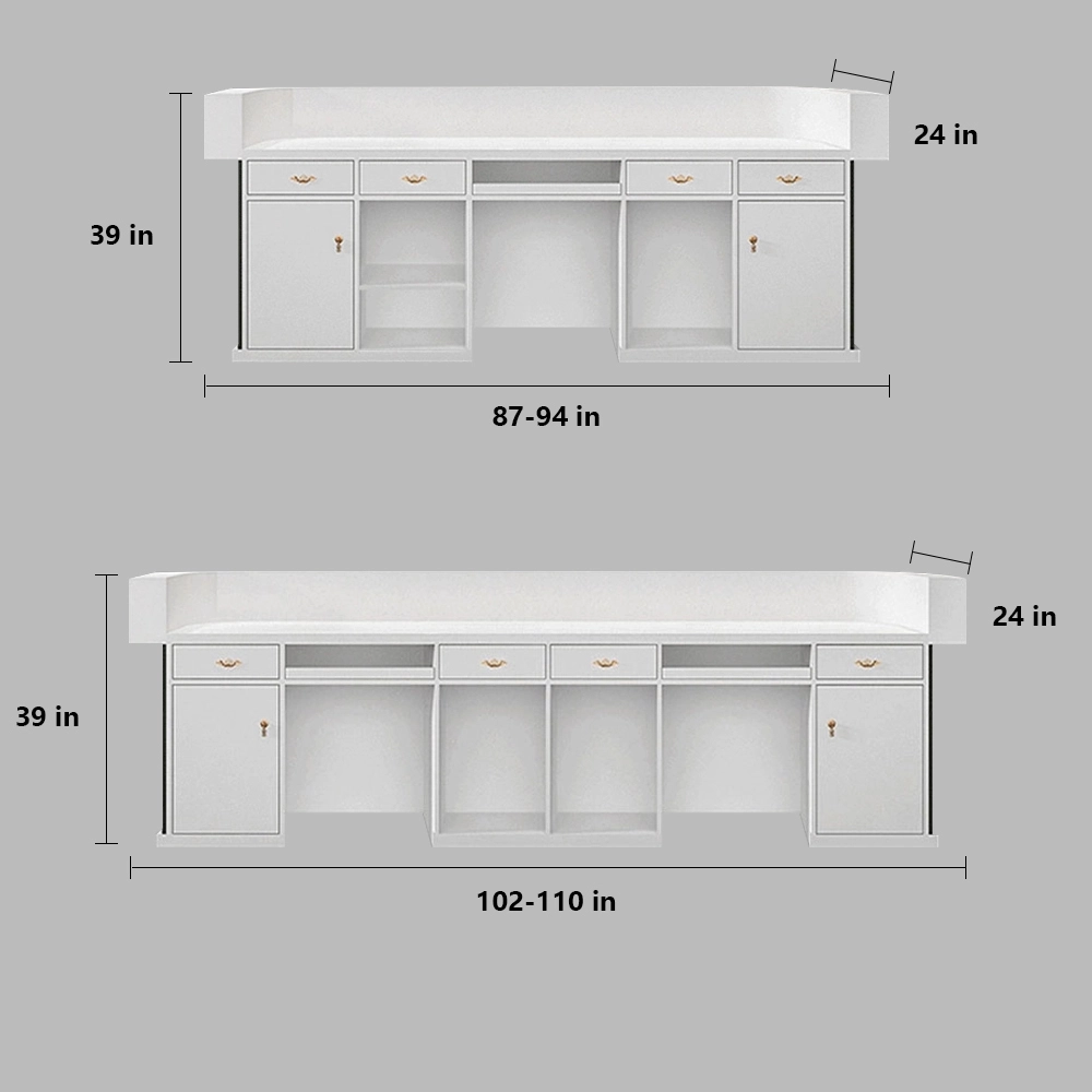 Chic Minimalist Reception Desk - Maoters - image 25