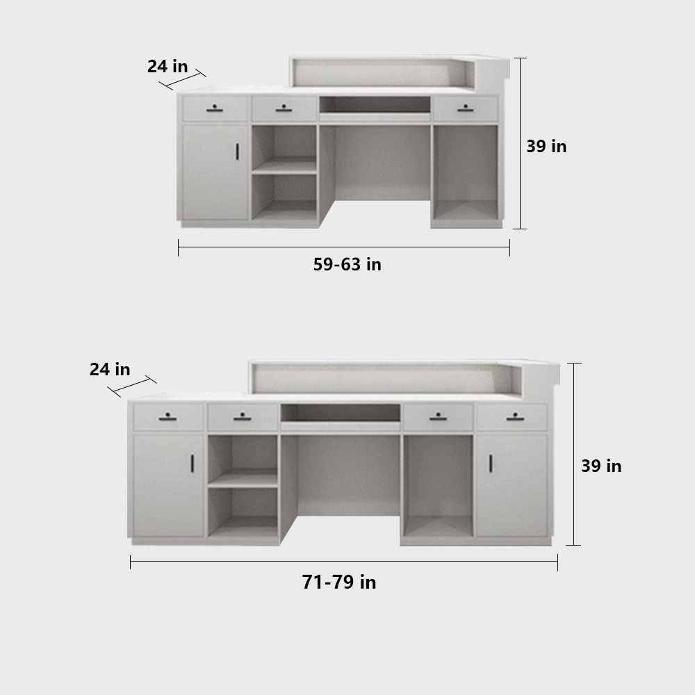 Company Lacquered Reception Desk Counter - image 6
