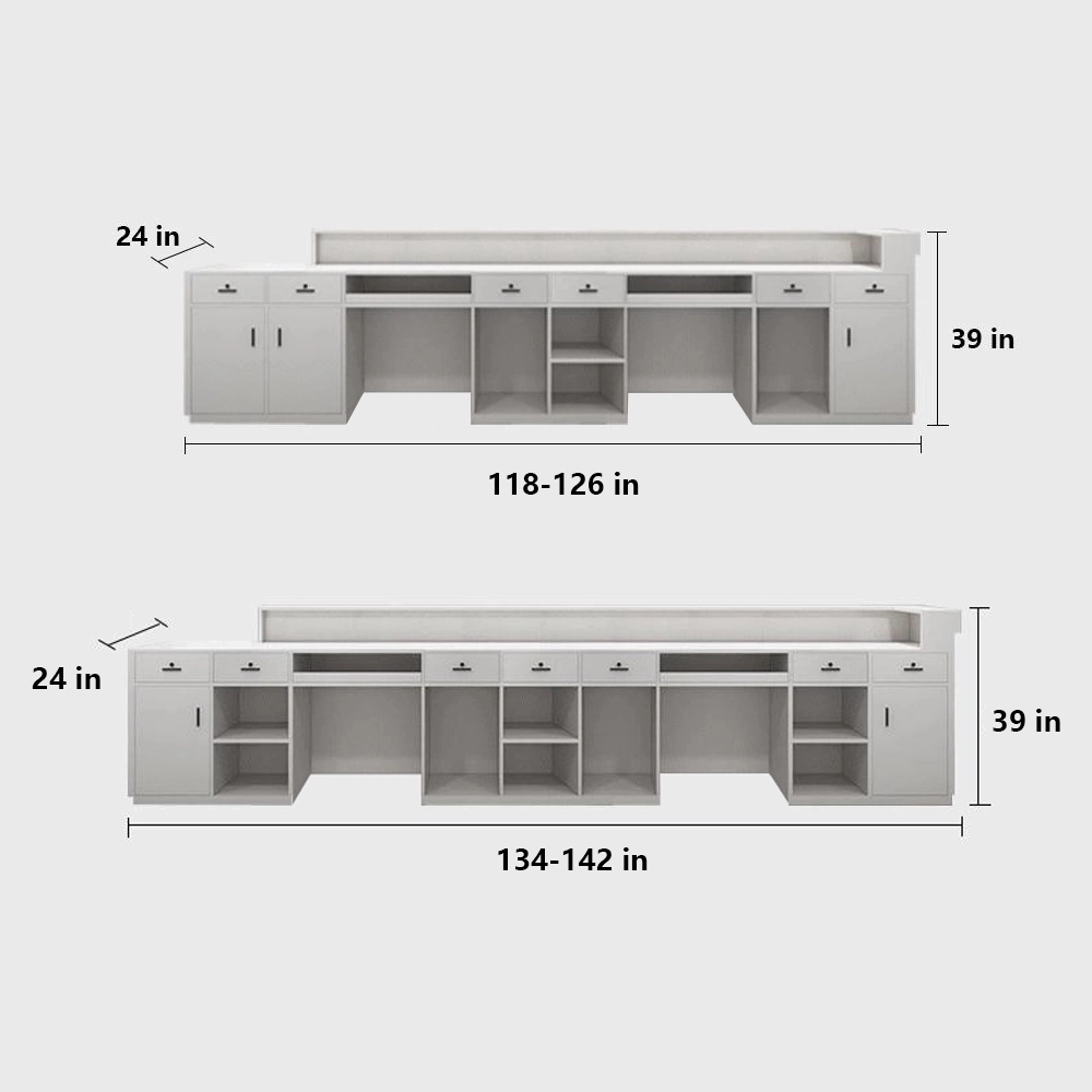 Company Lacquered Reception Desk Counter - image 8