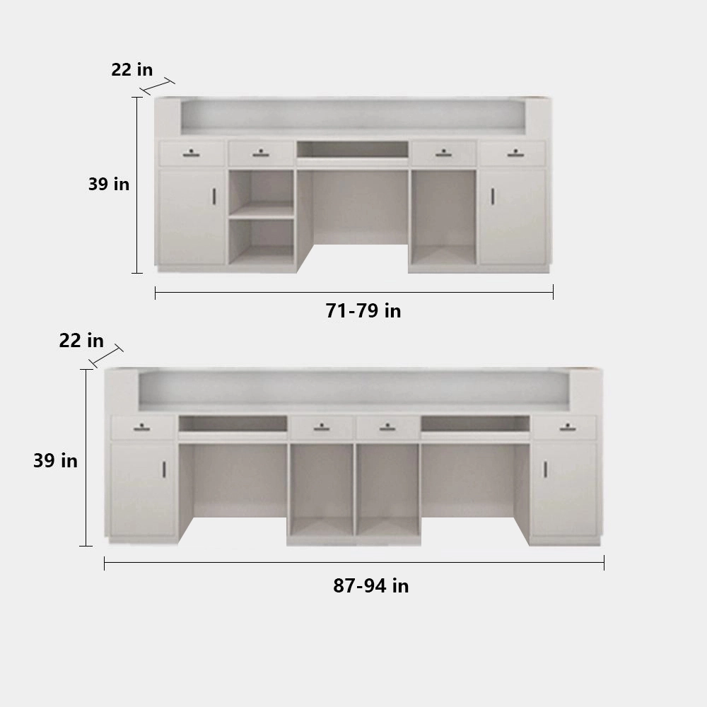 Corner Synthetic Laminate Reception Desk - image 2