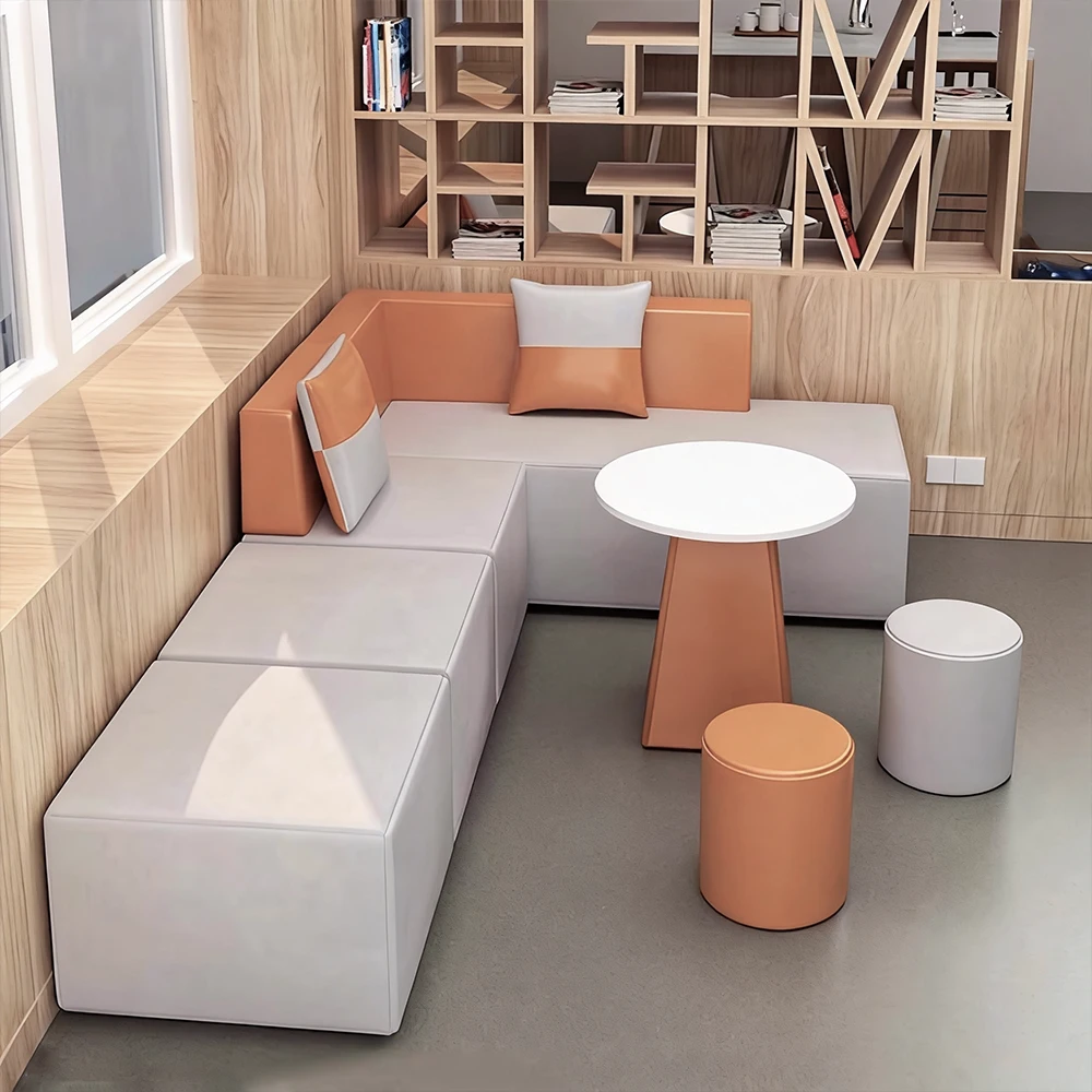 Creative Office Combination Sofa - Genuine Leather - image 12