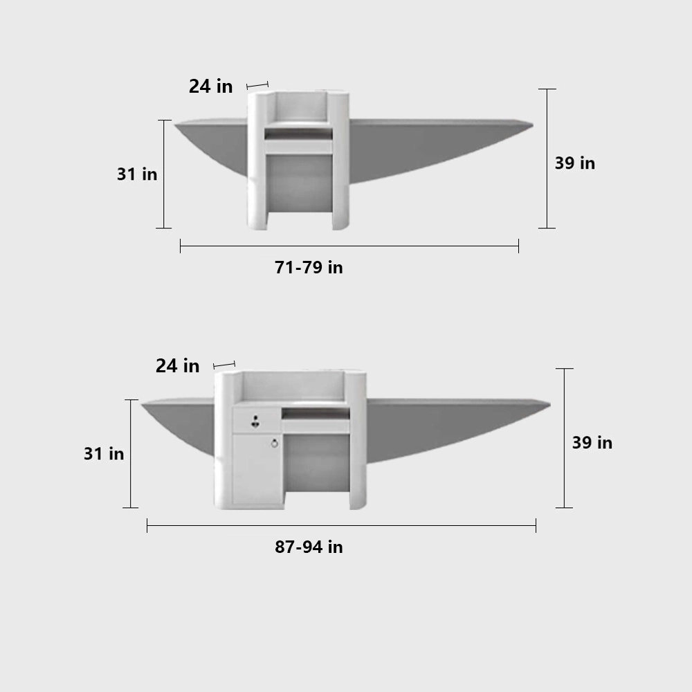 Creative Shaped Reception Desk - image 17