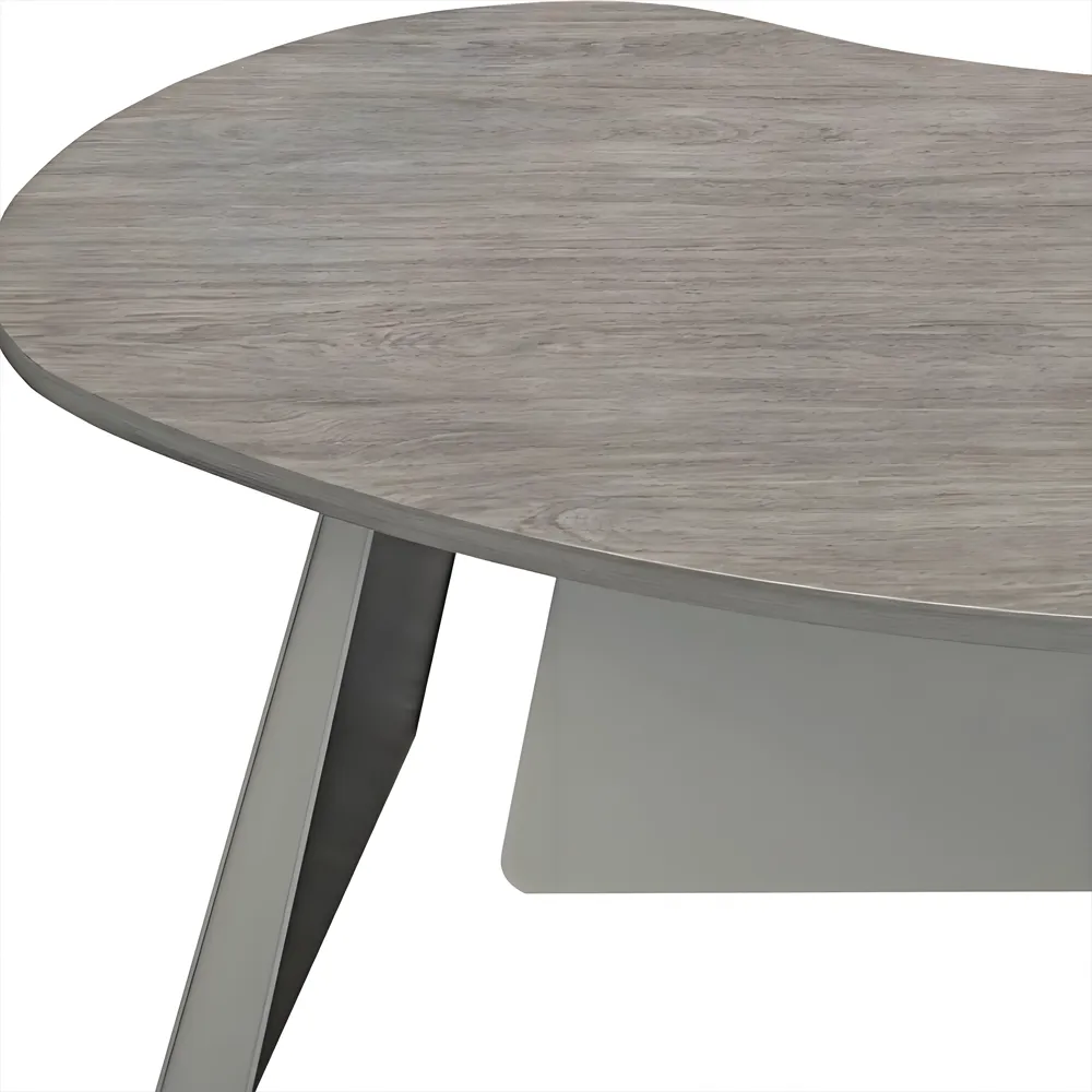 Minimalist Arc-Shaped CEO Desk - Maoters - image 12