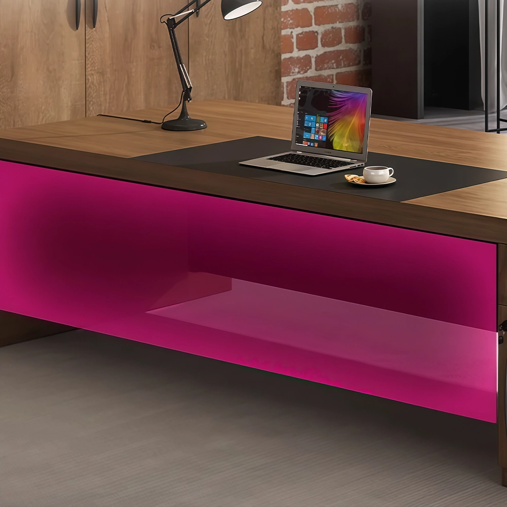 Light luxury minimalist solid wood executive desk - image 15