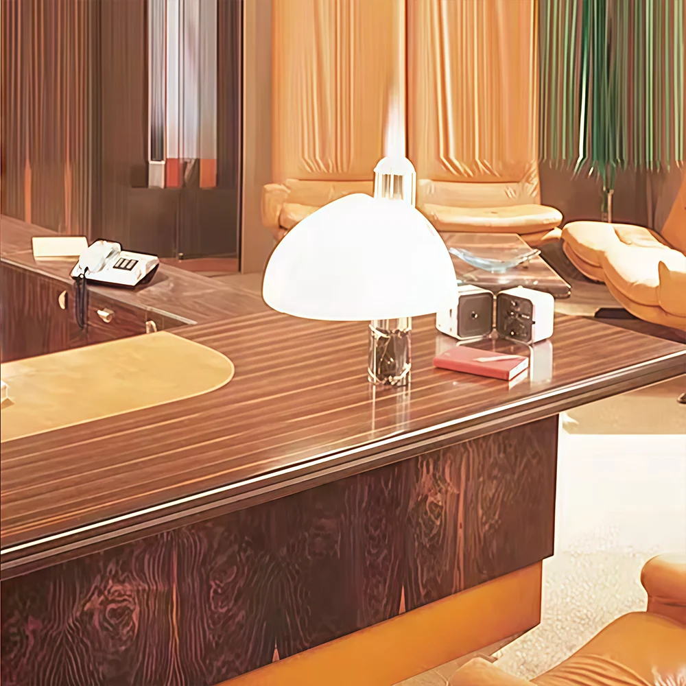 Light Luxury U-shaped Lacquered Executive Desk - image 10