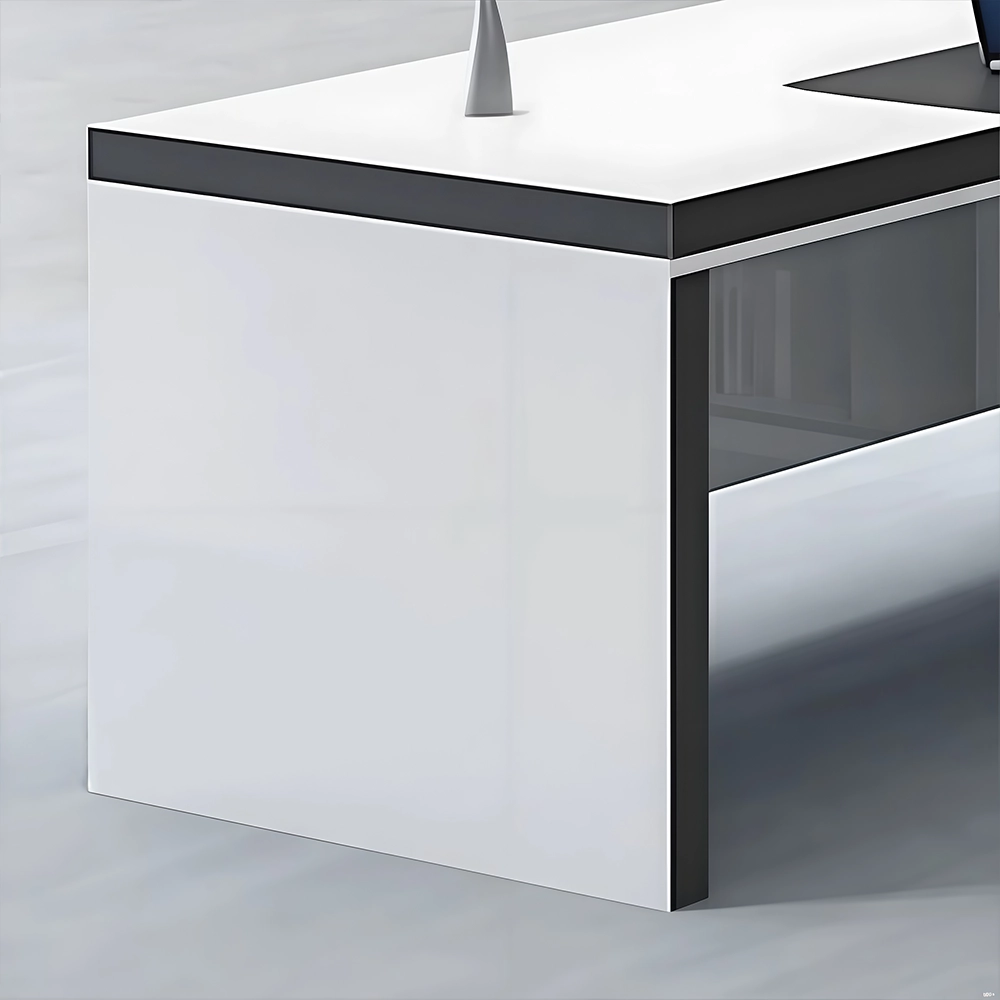 Modern and White Presidential Office Desk - image 14