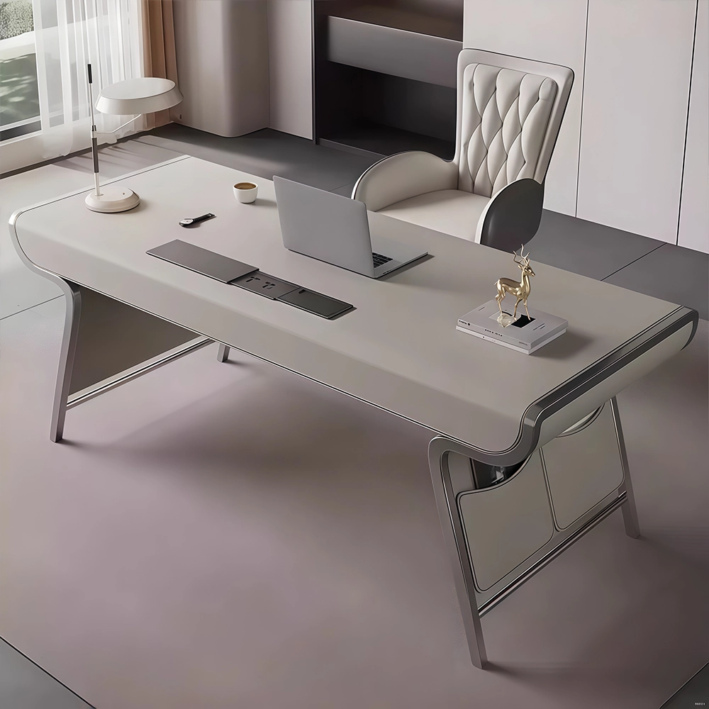 Light Luxury Minimalist Computer Desk - Maoters - image 10