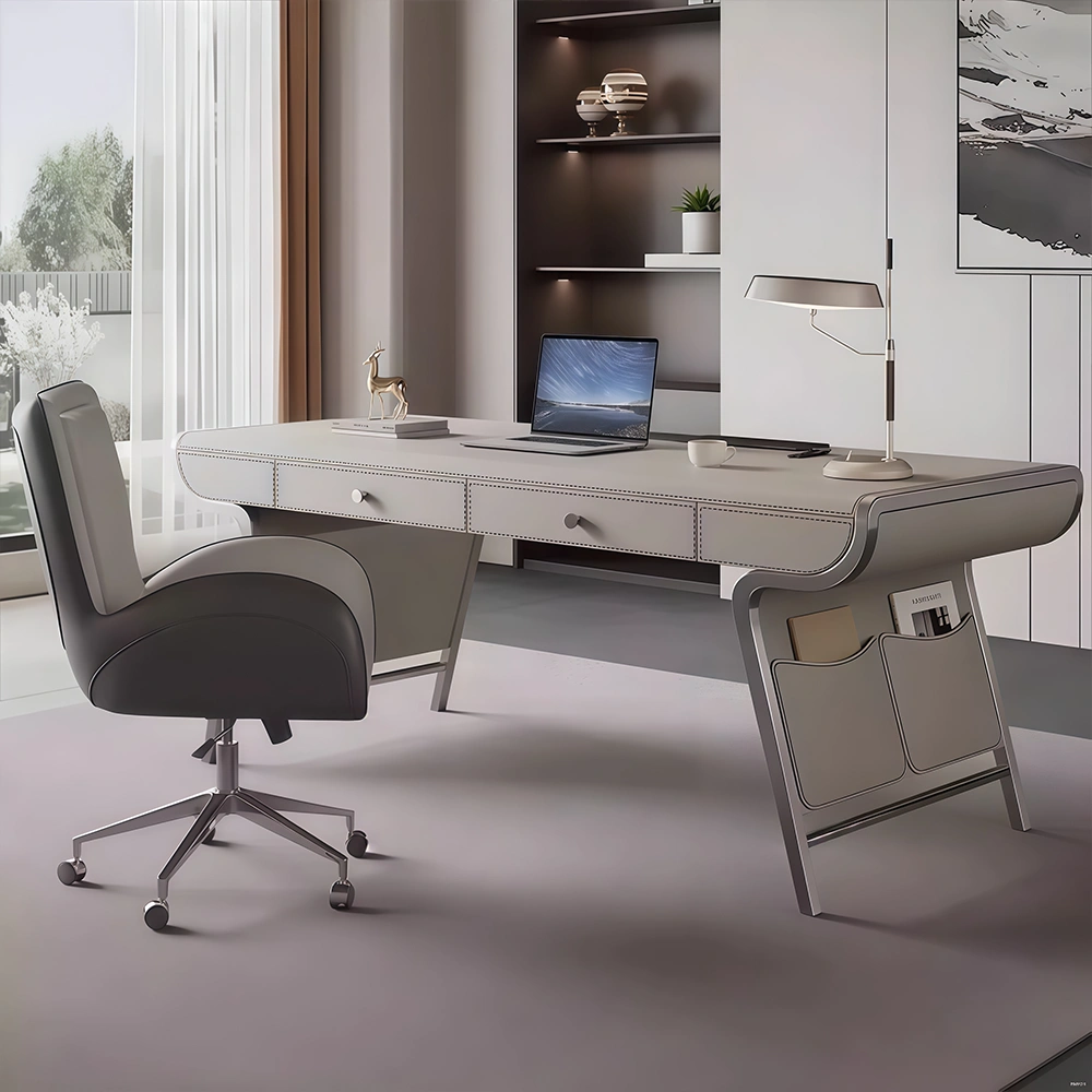 Light Luxury Minimalist Computer Desk - Maoters - image 2