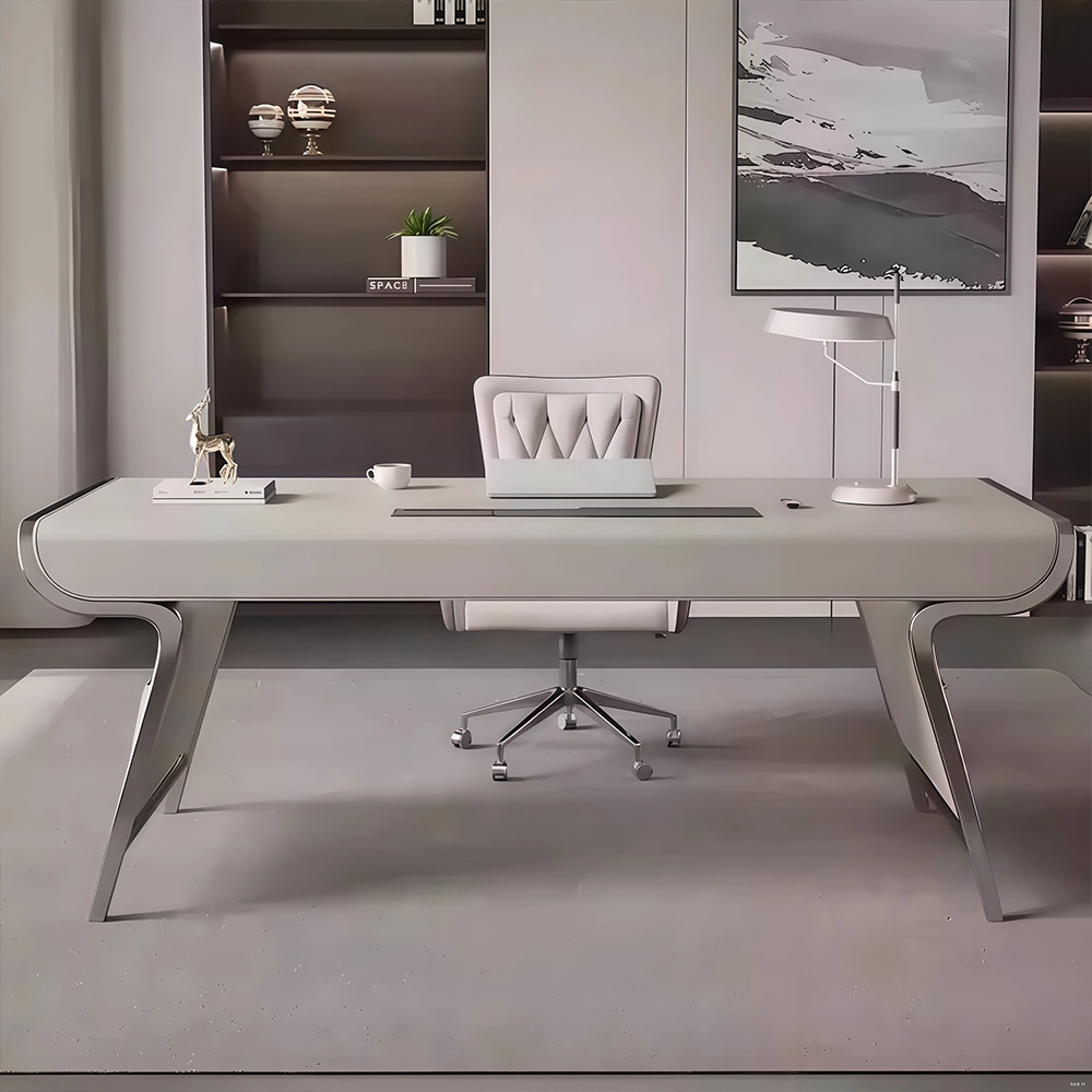 Light Luxury Minimalist Computer Desk - Maoters - image 9