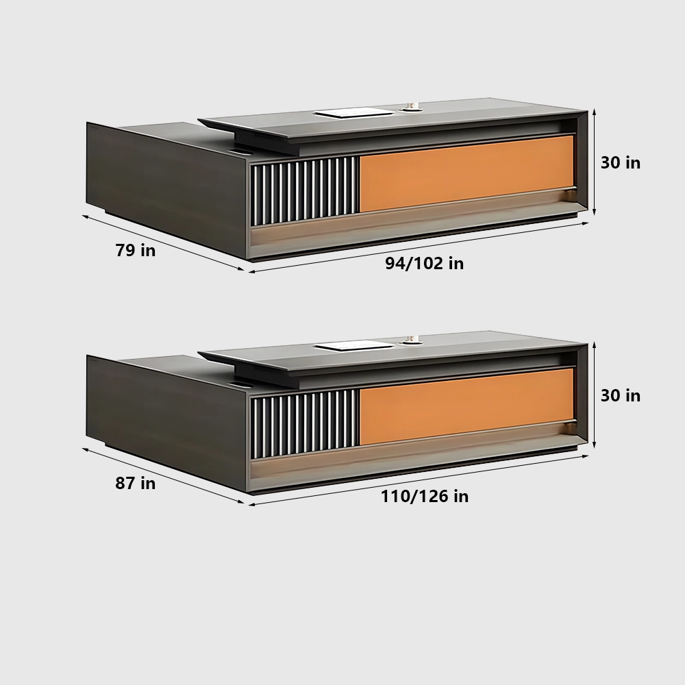 Luxury L-Shaped Office Desk Executive Design - image 18