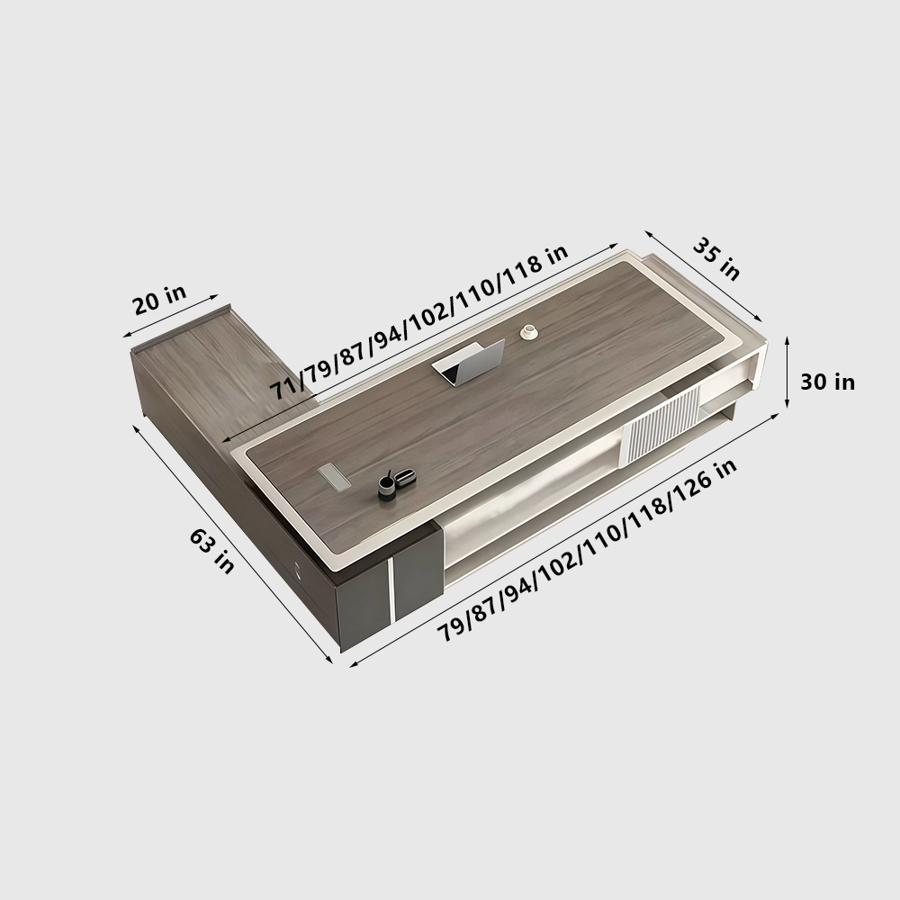Luxurious Modern Executive Office Desk - image 17