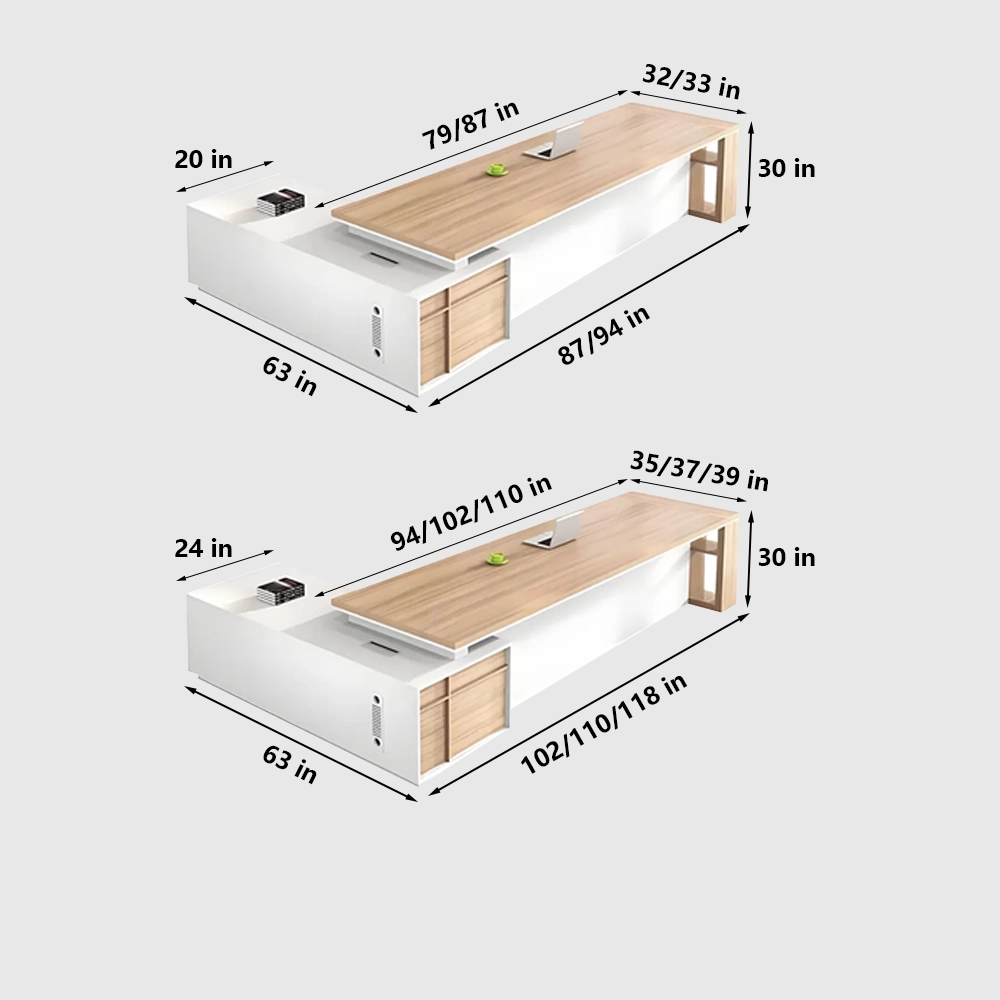 Modern Minimalist Wooden Office Desk - image 18