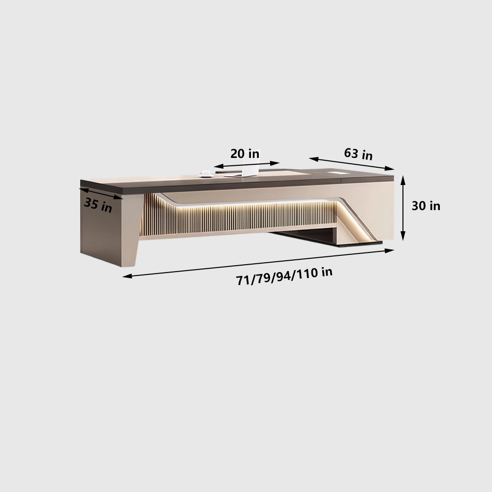Elegant Luxurious Office Manager Desk - image 24