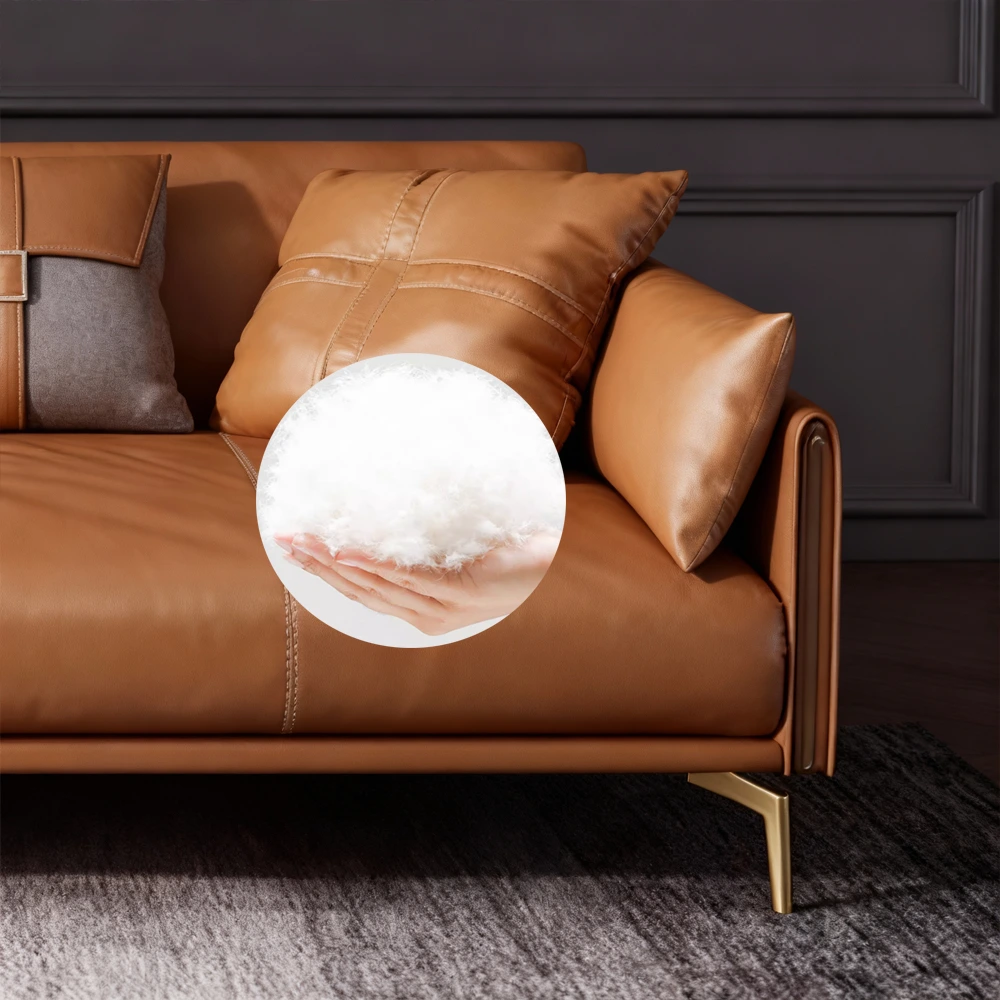 Genuine Leather Italian Style Luxury Sofa - Maoters - image 5