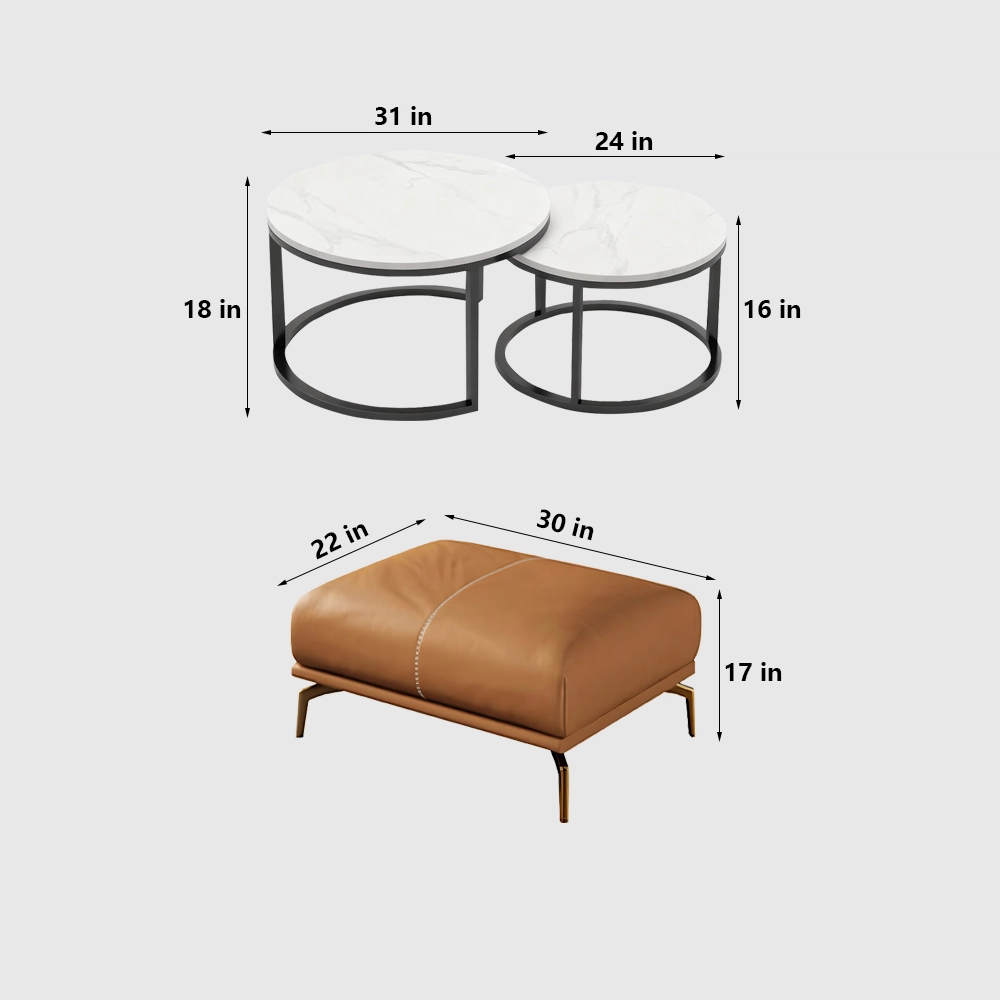Genuine Leather Italian Style Luxury Sofa - Maoters - image 8