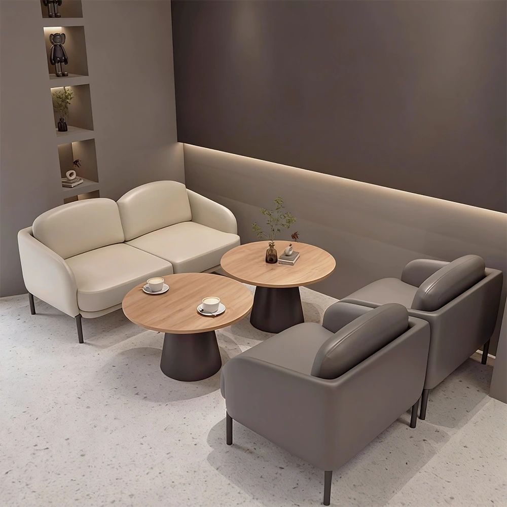 Gray Leisure Coffee Shop Sofa for Two - Maoters - image 2