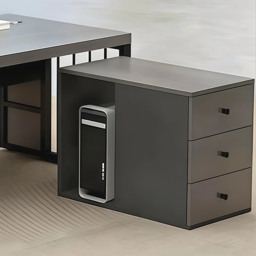 Gray Oak Executive Desk - Modern Office Furniture - image 6