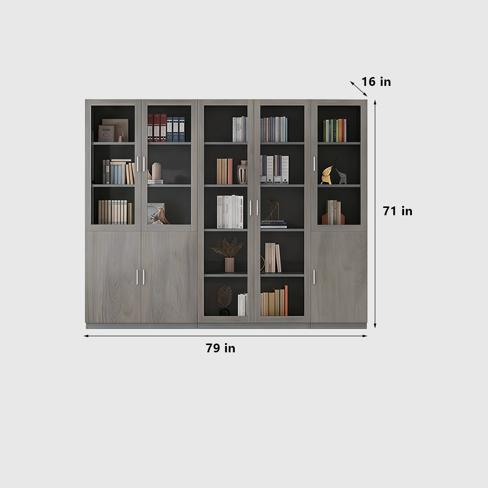 Gray Oak Executive Desk - Modern Office Furniture - image 8