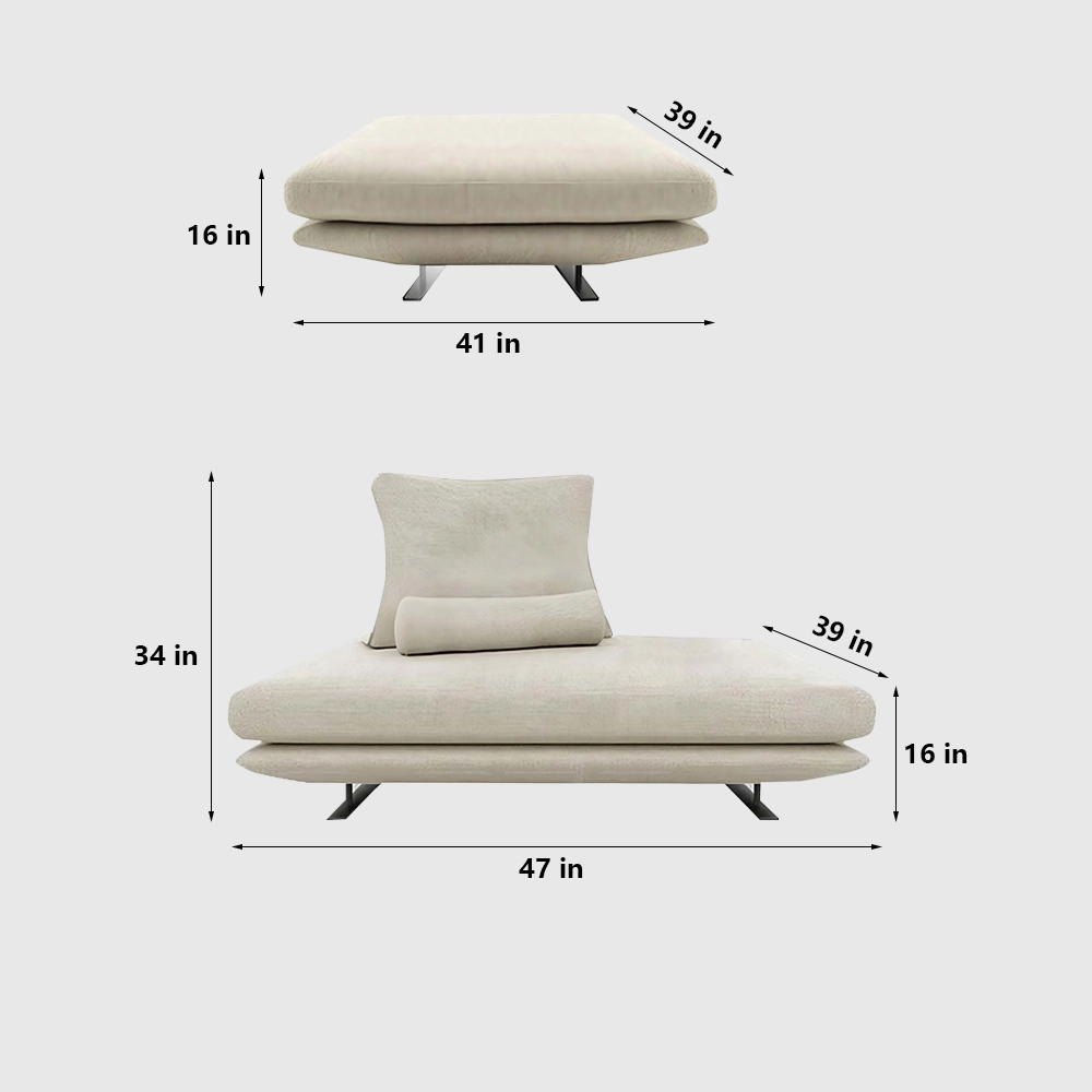 Italian Minimalist Beige Sofa - Maoters - image 14