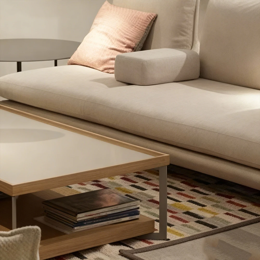 Italian Minimalist Beige Sofa - Maoters - image 11