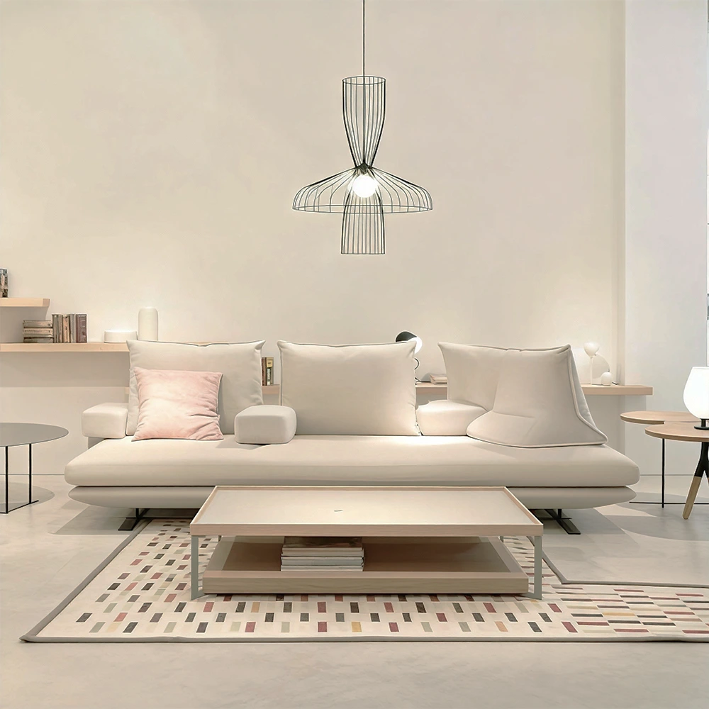 Italian Minimalist Beige Sofa - Maoters - image 8