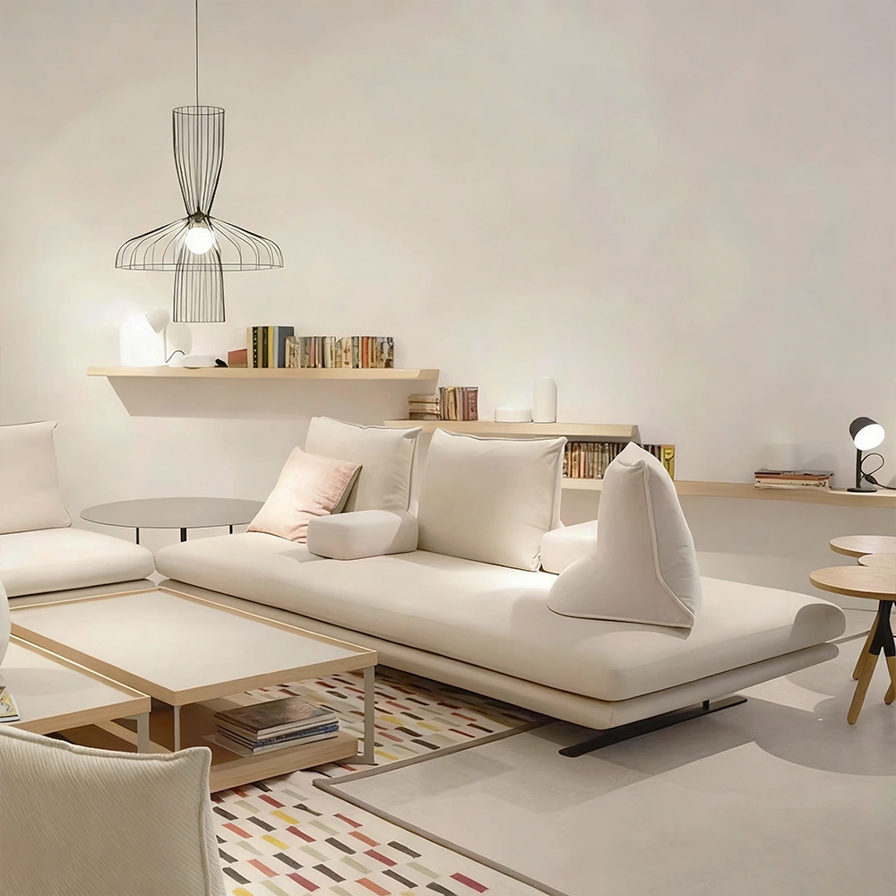 Italian Minimalist Beige Sofa - Maoters - image 10