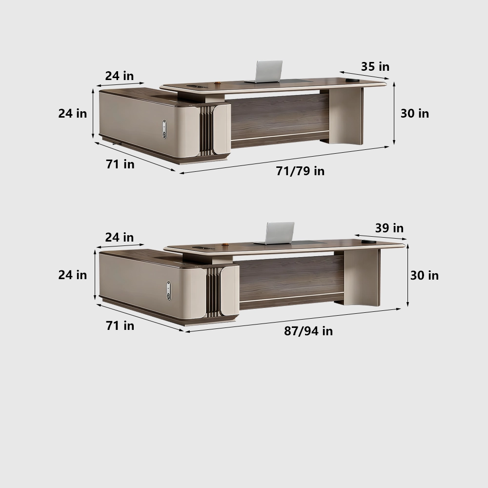 Stylish President Office Desk for Business Leaders - image 9