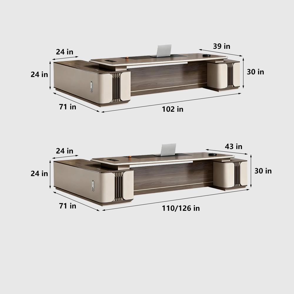 Stylish President Office Desk for Business Leaders - image 10