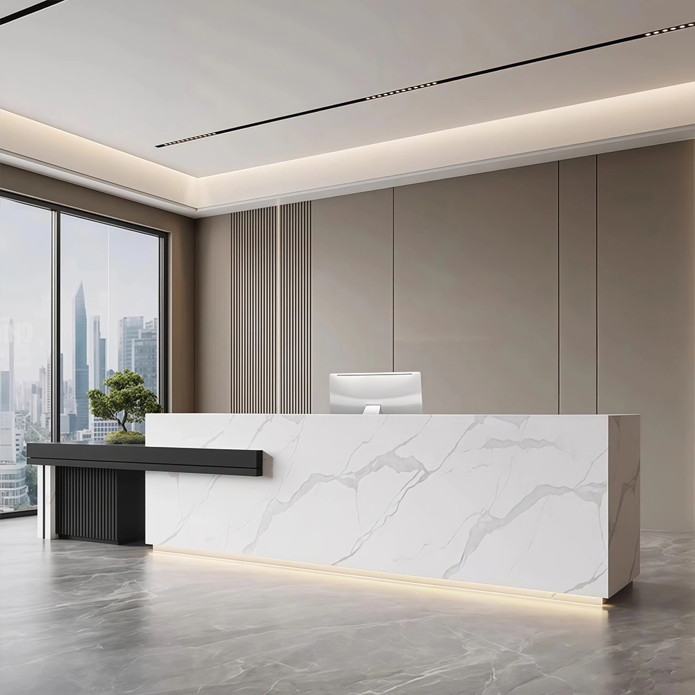 Large Storage Space Entrance Reception Desk - Maoters - image 2