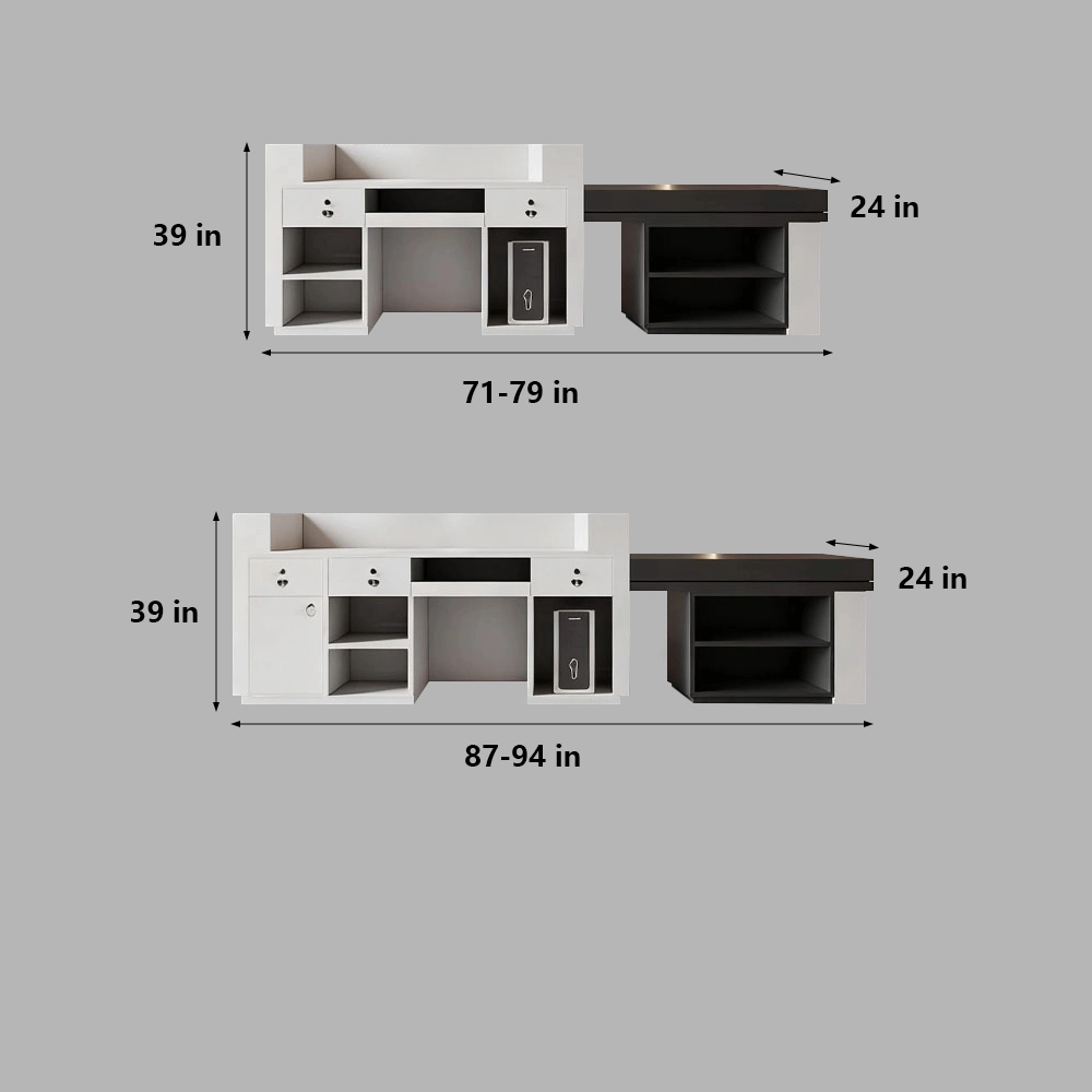 Large Storage Space Entrance Reception Desk - Maoters - image 6