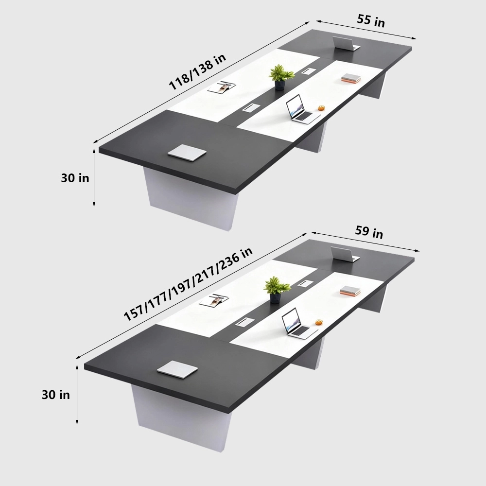 Long Rectangular Office Negotiation Table - image 8