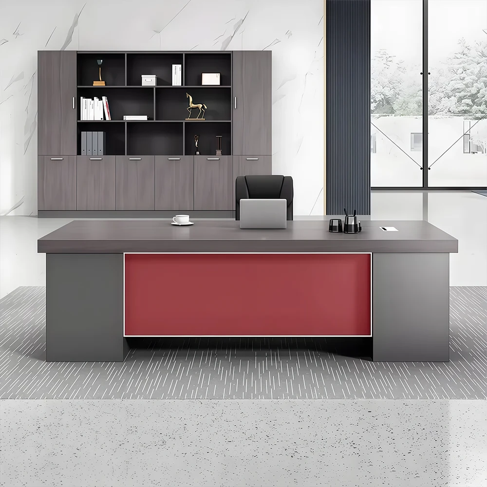 Modern Computer Desk Wood Executive Office Desk - image 13