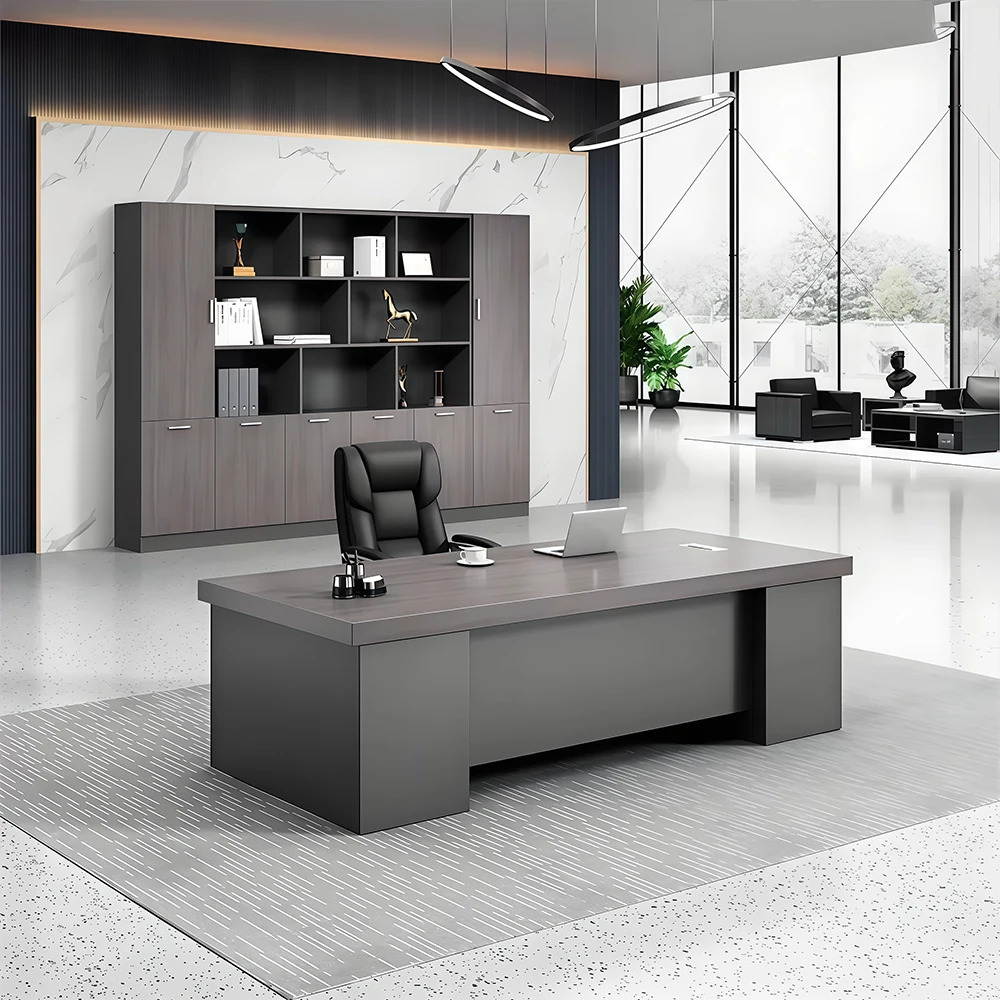 Modern Computer Desk Wood Executive Office Desk - image 6