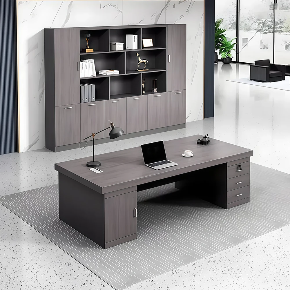 Modern Computer Desk Wood Executive Office Desk - image 11
