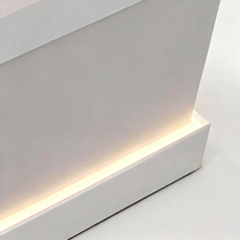 Stainless Steel Reception Desk – Modern Company Front Desk - image 6