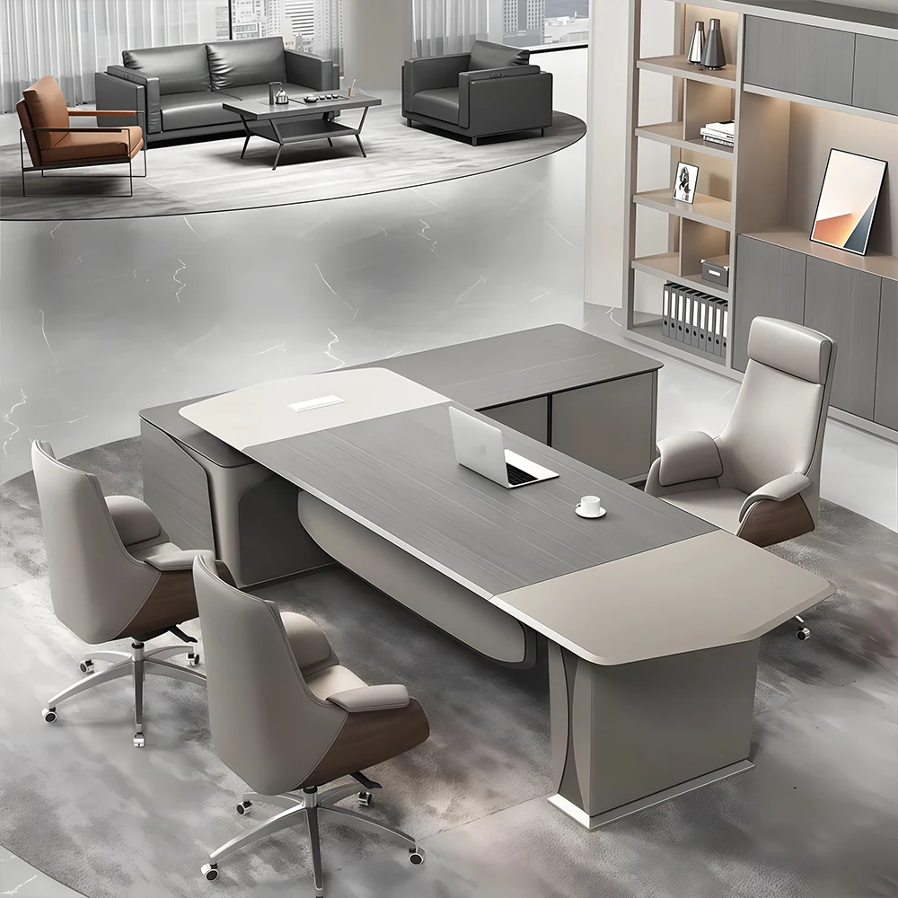 Modern Luxury Banquette Office Desk - image 9