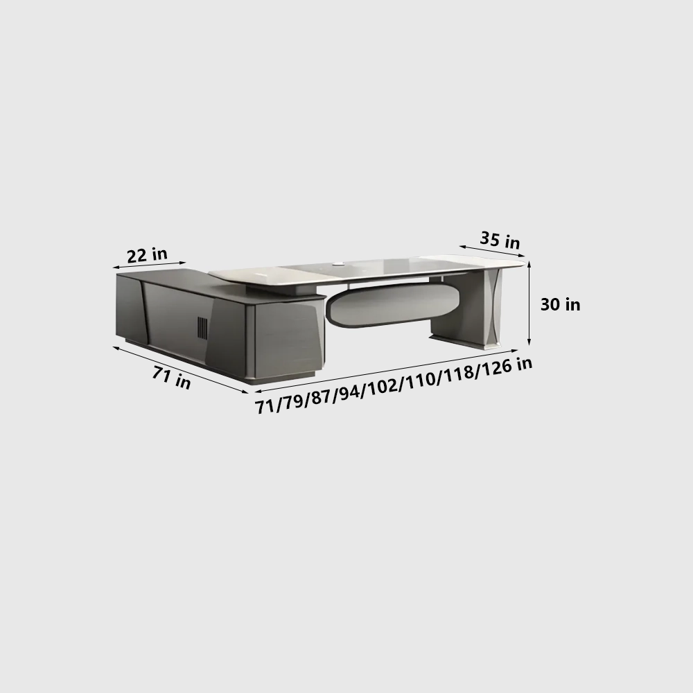 Modern Luxury Banquette Office Desk - image 14